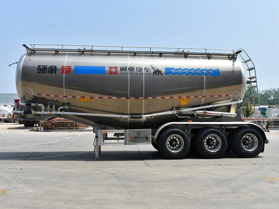 40T Aluminum Cement Tanker Semi Trailer factory