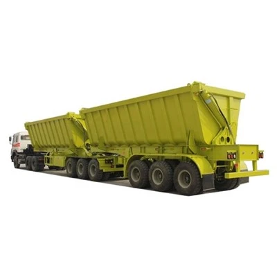 Kiinan tehtaan TONGYA Brand U Shape 3alexs HYVA Hydraulinen nostosylinteri Super-link-sivukippiperävaunu Myynnissä